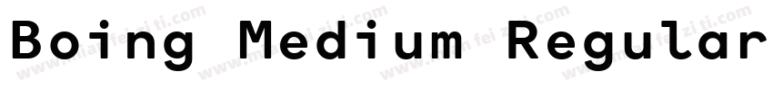 Boing Medium Regular字体转换